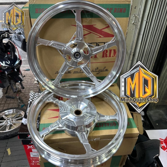 Mâm 5 Cây CNC X-Mode (Đen - Crom)